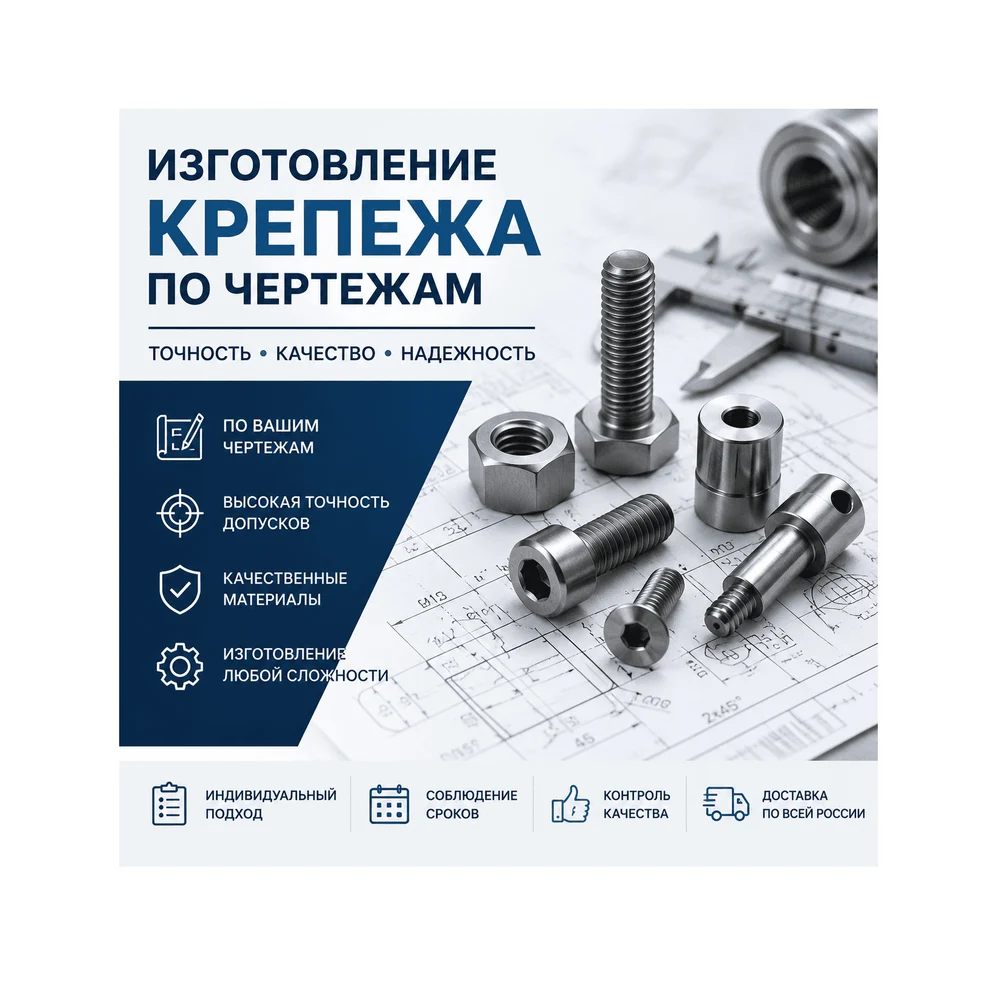 Изготовление крепежа по чертежам